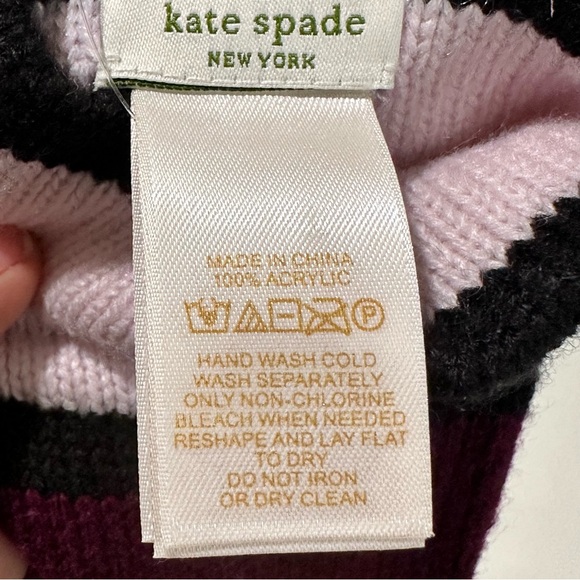 Kate Spade One Size Mondrian Pop Top Mittens Winter Travel - Picture 8 of 9